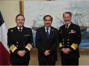 Subsecretario de Defensa recibió la visita del Comandante en Jefe de la Real Armada Australiana
