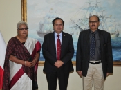 Subsecretario de Defensa recibió visita protocolar del Director del Colegio Nacional de Defensa de la India.